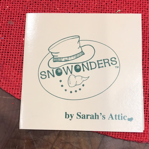1998 February Snowonders Snowman Figurine by Sarah’s Attic - Picture 5 of 12